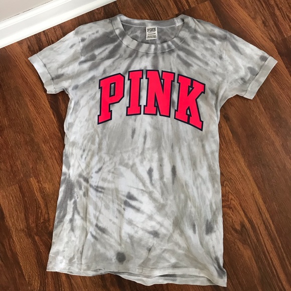 PINK Victoria's Secret Tops - Victoria’s Secret PINK tie dye ringer tee Sz Small